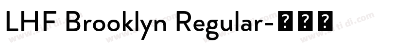 LHF Brooklyn Regular字体转换